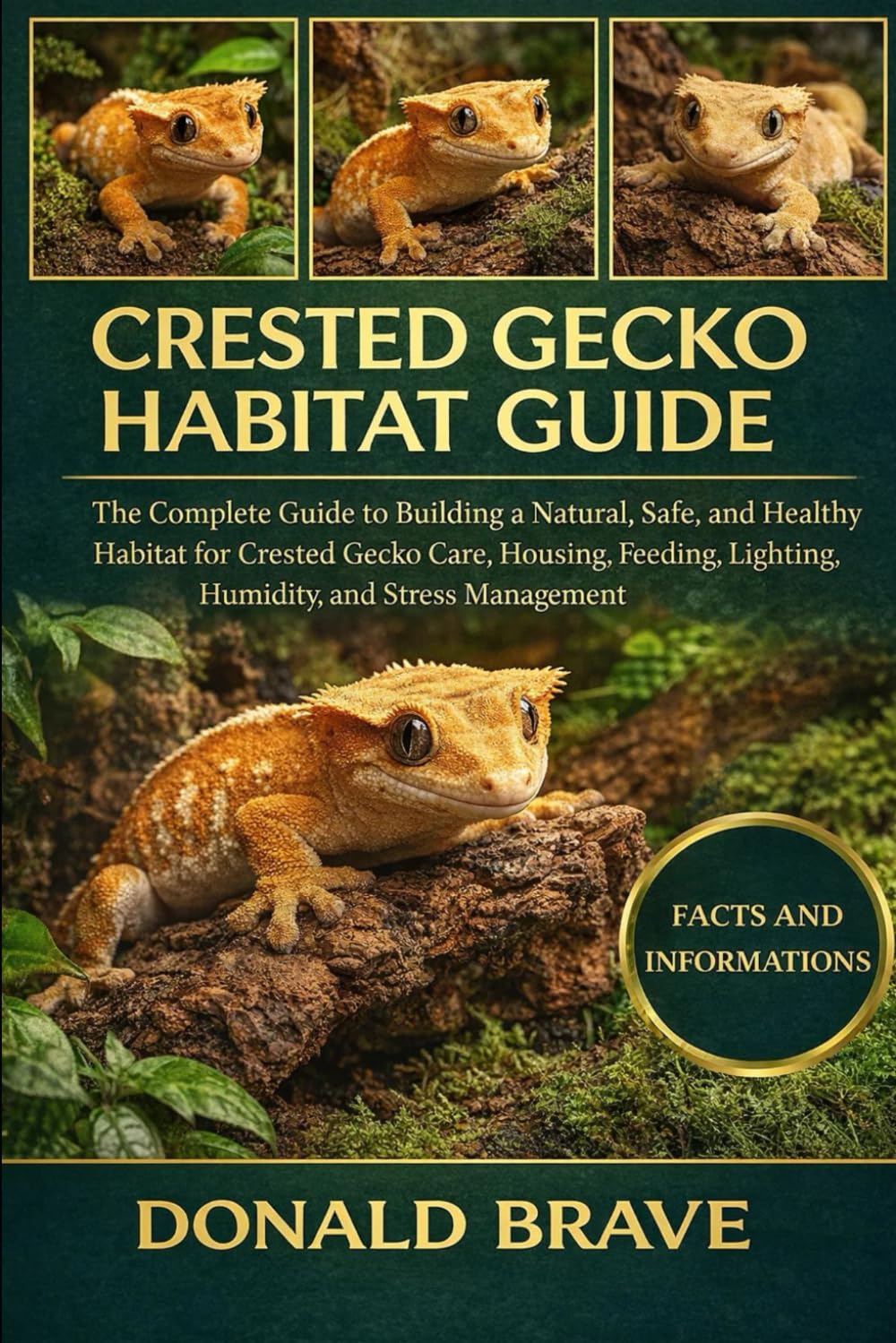 CRESTED GECKO HABITAT GUIDE: The Complete Guide to Building a Natural, Safe, and Healthy Habitat for Crested Gecko Care, Housing, Feeding, Lighting, Humidity, and Stress Management.