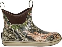 XTRATUF Men's Mossy Oak Country DNA Ankle Deck Boots - Waterproof Slip-Resistant 6" for Fishing & Outdoors