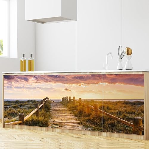 Miniatura 10 de wall26 - Mural de pared grande - Hermoso paisaje tropicalpalmeras paisajísticas en la playa al atardecer papel tapiz de vinilo autoadhesivo arte de