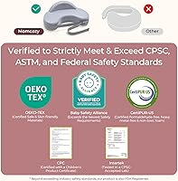 Vista 2 de Momcozy Innovadora almohada de lactancia con valla de seguridad, espuma viscoelástica firme y elástica, soporte ergonómico estable y comodidad