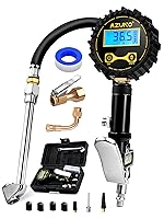 Vista 1 de AZUNO Inflador Digital de Neumáticos con Medidor de Presión, 200 PSI, Accesorios de Compresor de Aire de Servicio Pesado, Viene con una Caja