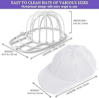 Vista 5 de Hat Washer for Washing Machine Hat Washer Cage Hat Cleaner for Baseball Caps Fit for Adult and Kid's Baseball Caps