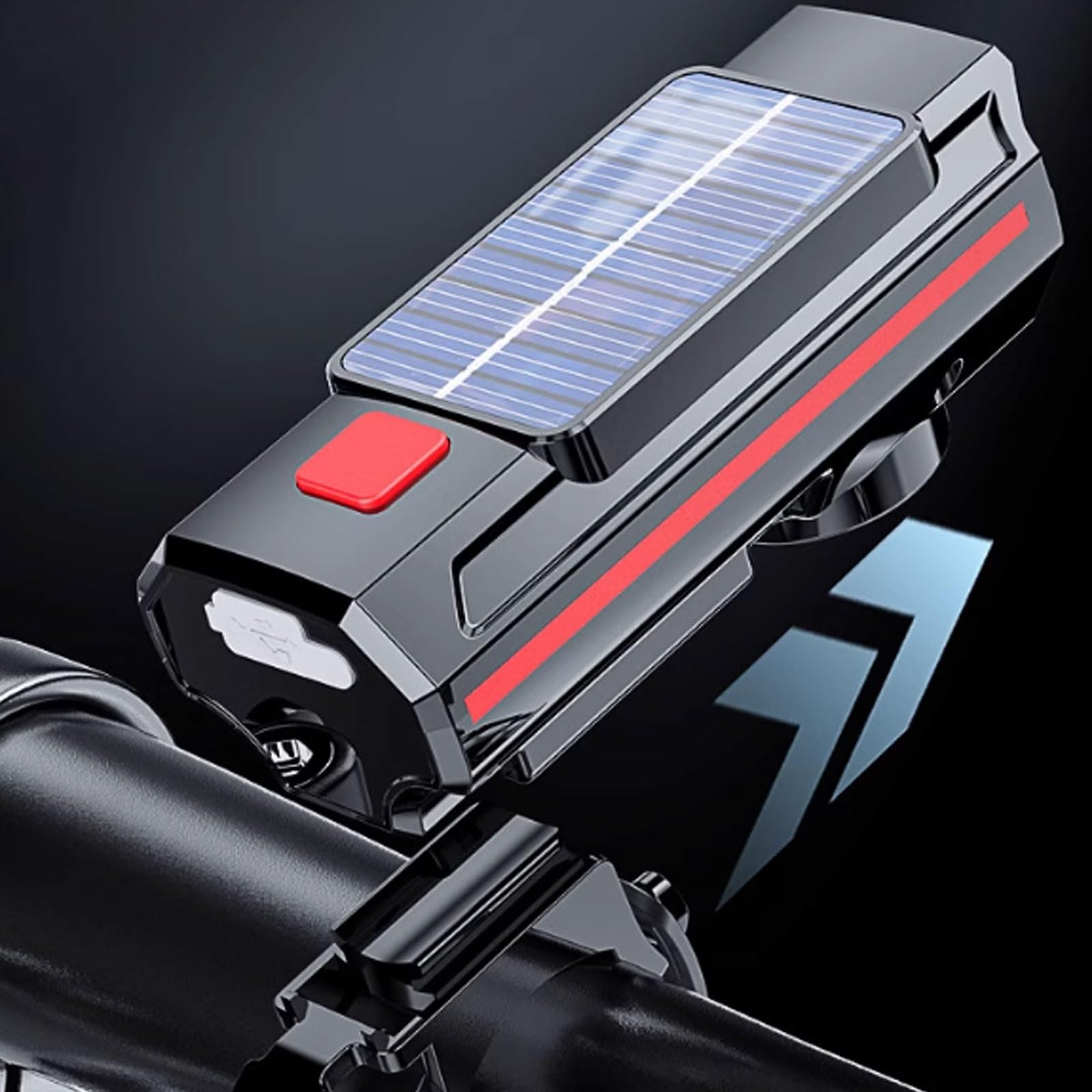 Głośny plastikowy dzwonek rowerowy mini dzwonek super głośny rower górski akumulator reflektor klakson 120 dB do nocnej jazdy lekki