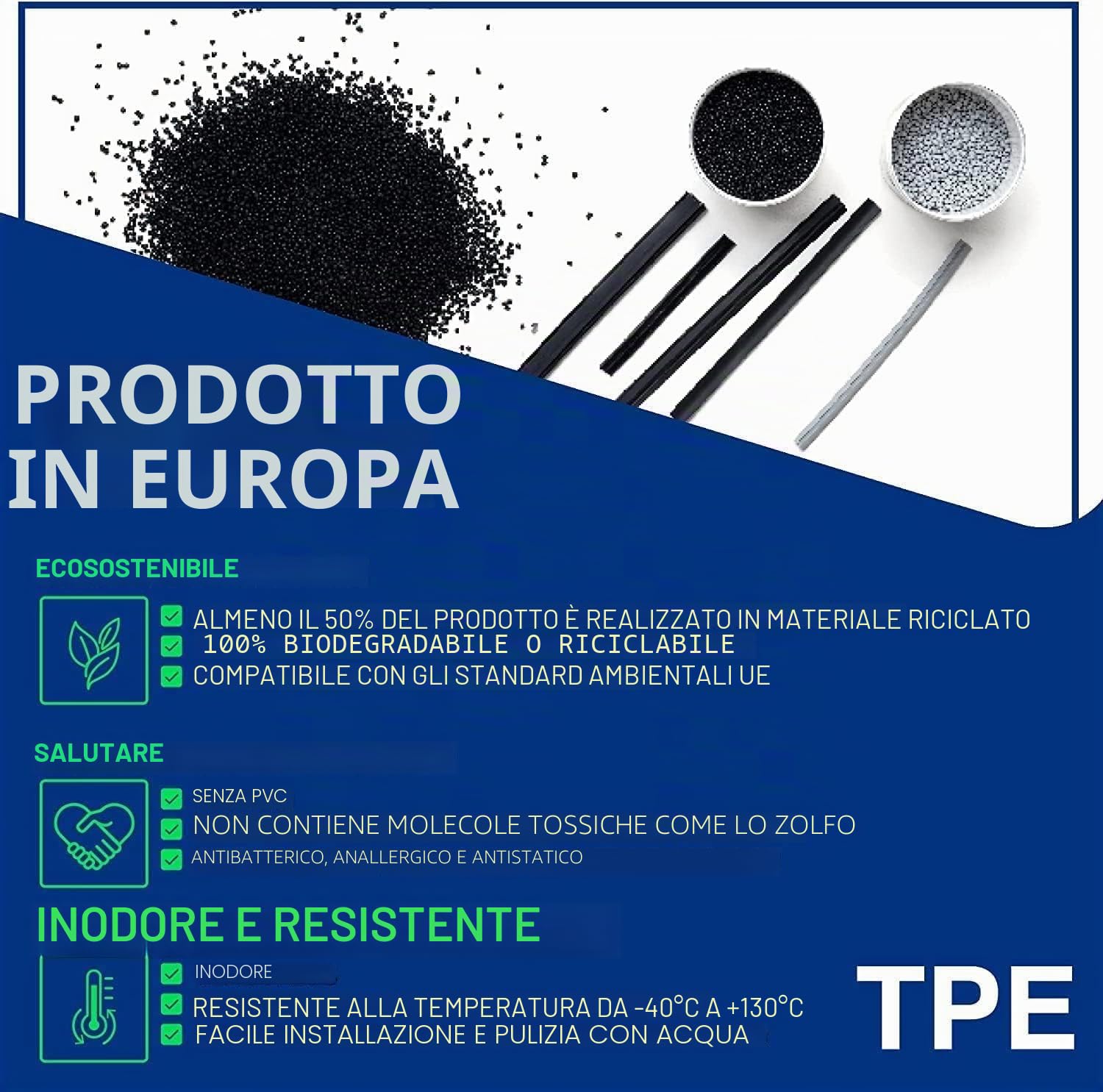 ELMASLINE 3D Tappetini Gomma per Cupra TERRAMAR dal 2025 | Bordo Extra Alto | Tappetini Auto
