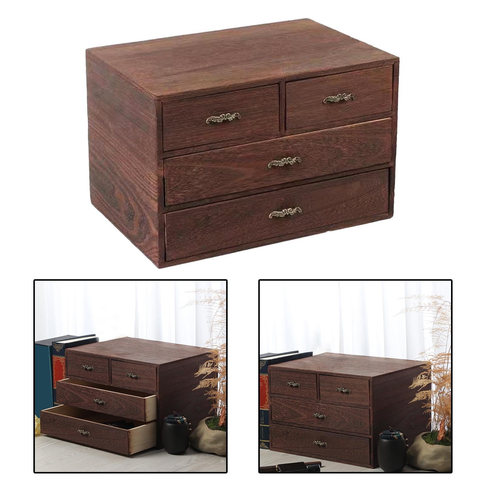 Elegante cassetto organizer in legno per scrivania da ufficio gioielli e piccoli oggetti – soluzione di archiviazione di alta qualità per gioielli e accessori.
