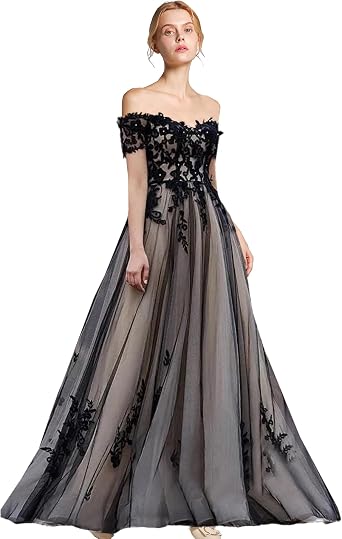 LIPOSA Womens Chiffon Bridesmaid Dress with High Slit V Neck A Line Appliqued Sleeveless Maxi Formal Prom Party Gowns