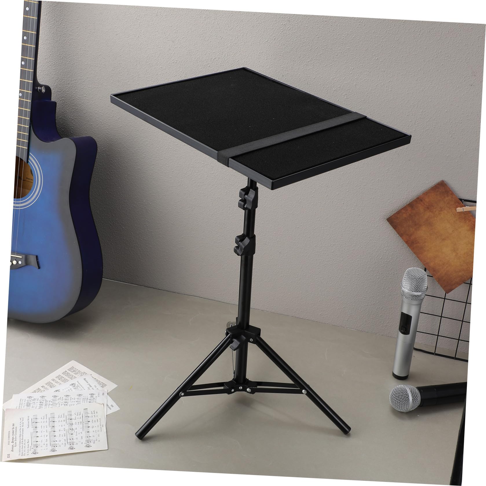 Bandeja de Soporte para Proyector Ajustable de Metal y Plástico
