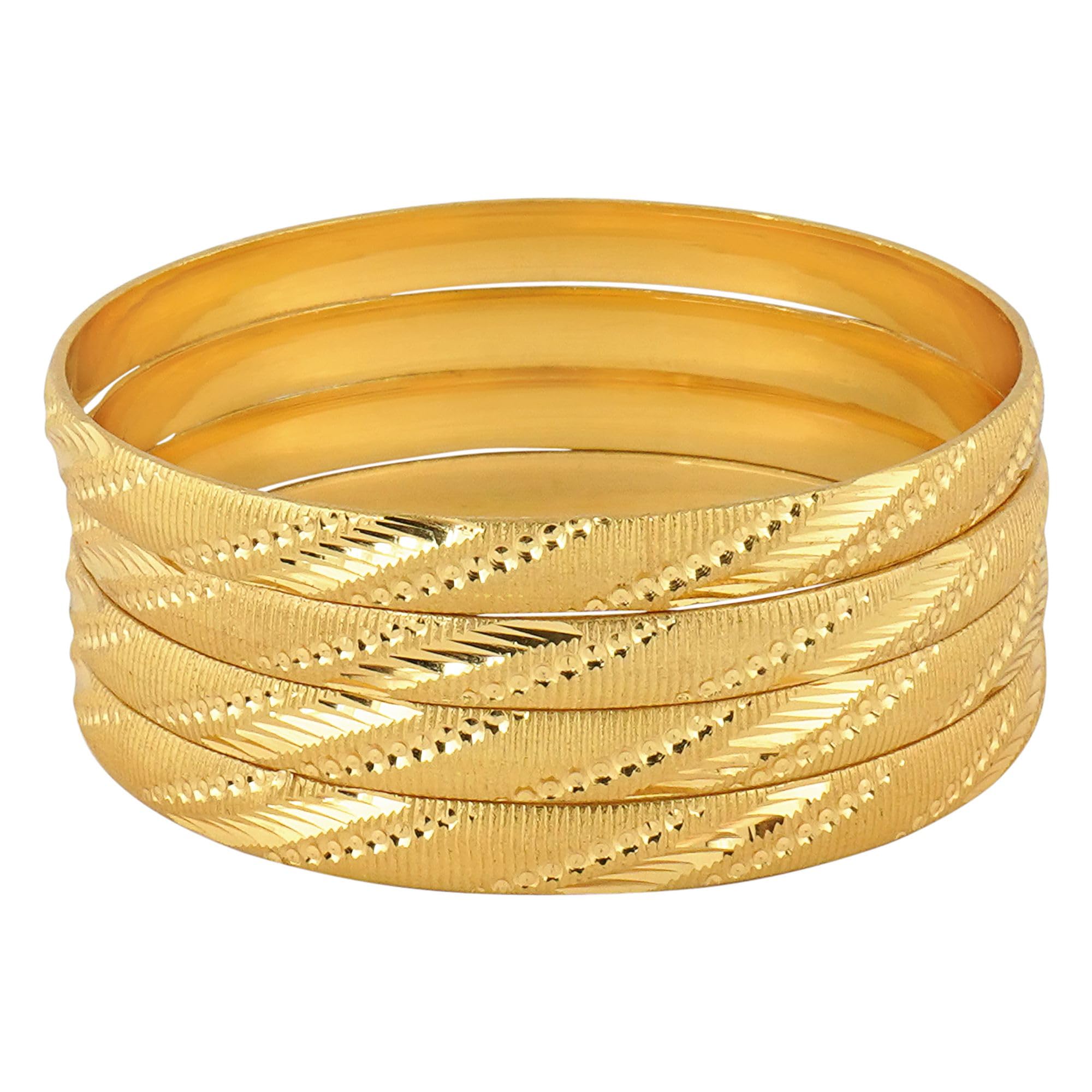 Mansiyaorange Four Gold Plated Bangles/Bangdi/Chudi/For Women(3.0) (B0C6TRYRJQ) Amazon Price History, Amazon Price Tracker