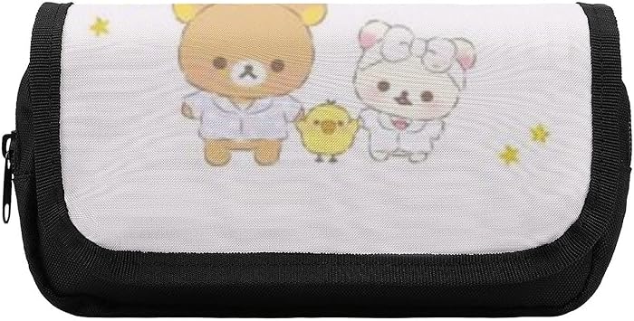 Amazon リラックマ 筆箱 ペンケース 筆入れ ペンポーチ 大容量 便利 収納 多機能 男の子 女の子 小学生 中学生 高校生 大学生 大人 人気 Evisuk おしゃれ かわいい アニメ キャラクター グッズ 鉛筆 極上 雑貨 ペンケース 文房具 オフィス用品