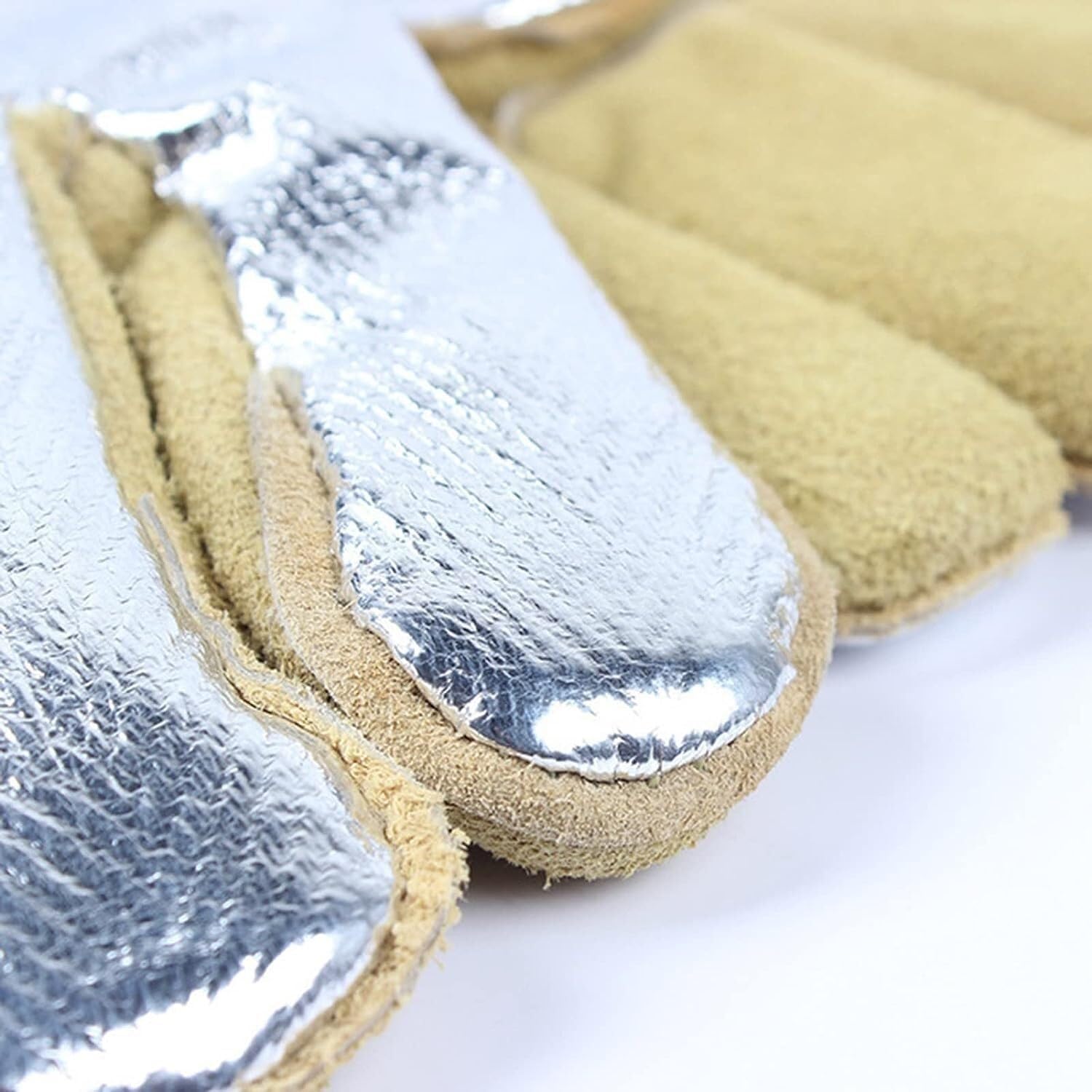 PiWine Gartenhandschuhe, schnittfeste Handschuhe, feuerfeste Handschuhe, 35,6 cm, aluminisierte Wärmedämm-Schweißhandschuhe, Schweißhandschuhe, Handschuhe for Metallurgie, Herd
