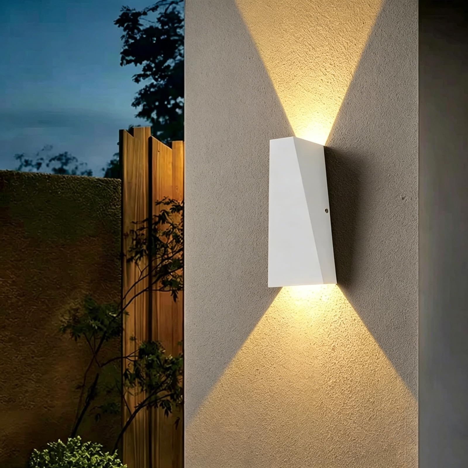 SDUYTDG IP65 Waterproof LED Up Down Wall Light 10W Modern Front Porch Lamp 3000K Aluminum Outdoor Wall Light Fixture, Exterior Sconce for Garage Garden Patio