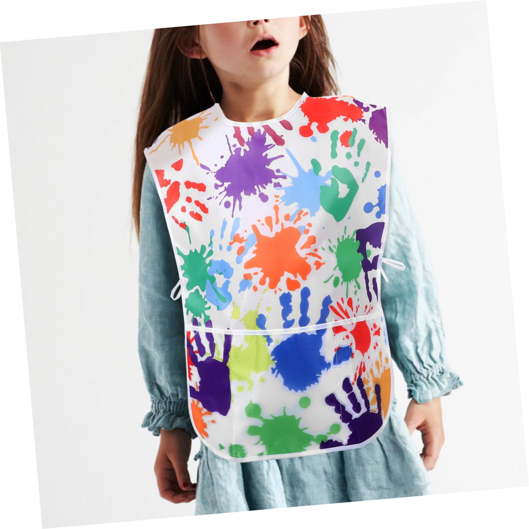 TOYANDONA grembiule da disegno per bambini grembiule grembiuli artistici per bambini grembiule chef bambino grembiule cucina bambino grembiuli d'arte pittorica stoffa Colorful
