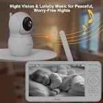 VTimes 2026 Upgraded No WiFi Baby Monitor with Camera & Audio, 6'' IPS Large Screen, 30-Hour Battery, Night Vision, ECO Mode, 2-Way Talk, Pan-Tilt-Zoom, 1000ft Long Range