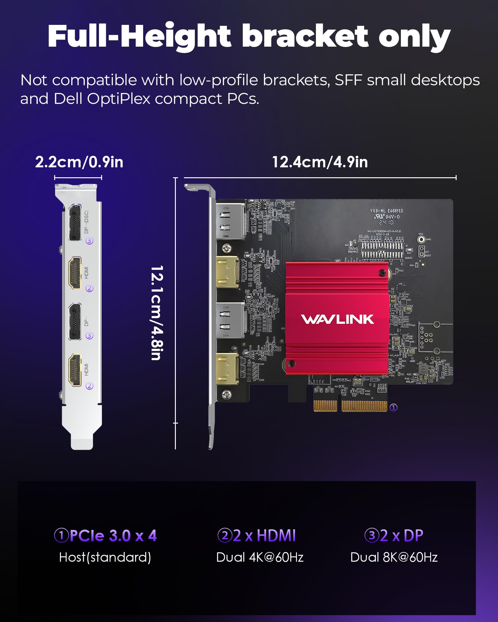 WAVLINK 8K/4K Monitor Card - 4 Extra Displays -6