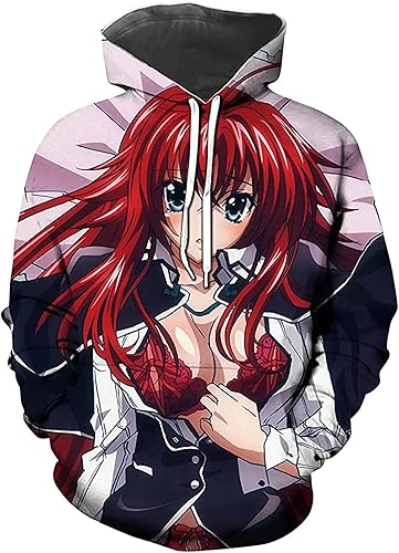 Anime High School DxD Sweatshirt Rias Gremory Hoodie Jacket Hoody