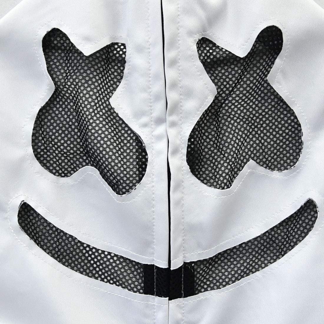 Kinder-Trainingsanzüge, DJ-Smiley, Gesichtsmaske, lustiges Halloween-/Cosplay-Kostüm, Verkleidungsset