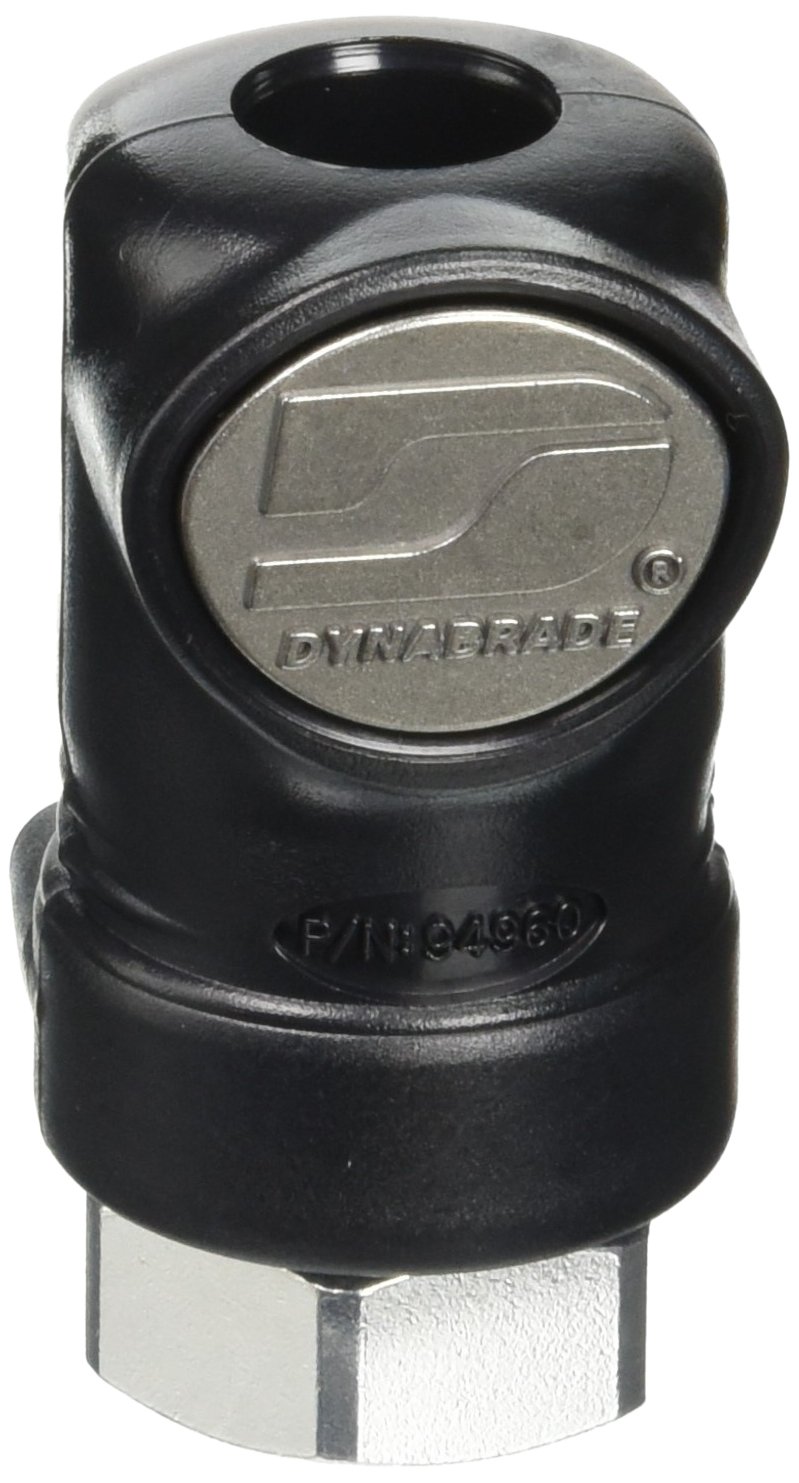 Dynabrade (94960) 1/4" Female Thread Composite-Style Coupler | Air Line Connection Accessory, Shock-Proof, Low-Vibration, Crush-Resistant | Use with
