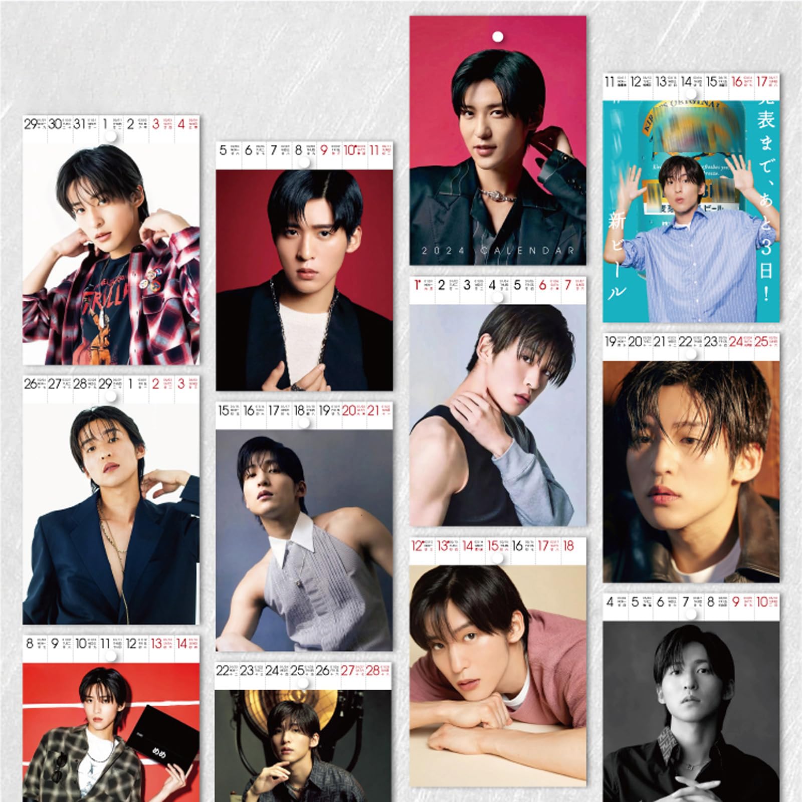 Amazon.co.jp: Meguro Lotus Calendar 2025 54 Sheets Desk Calendar