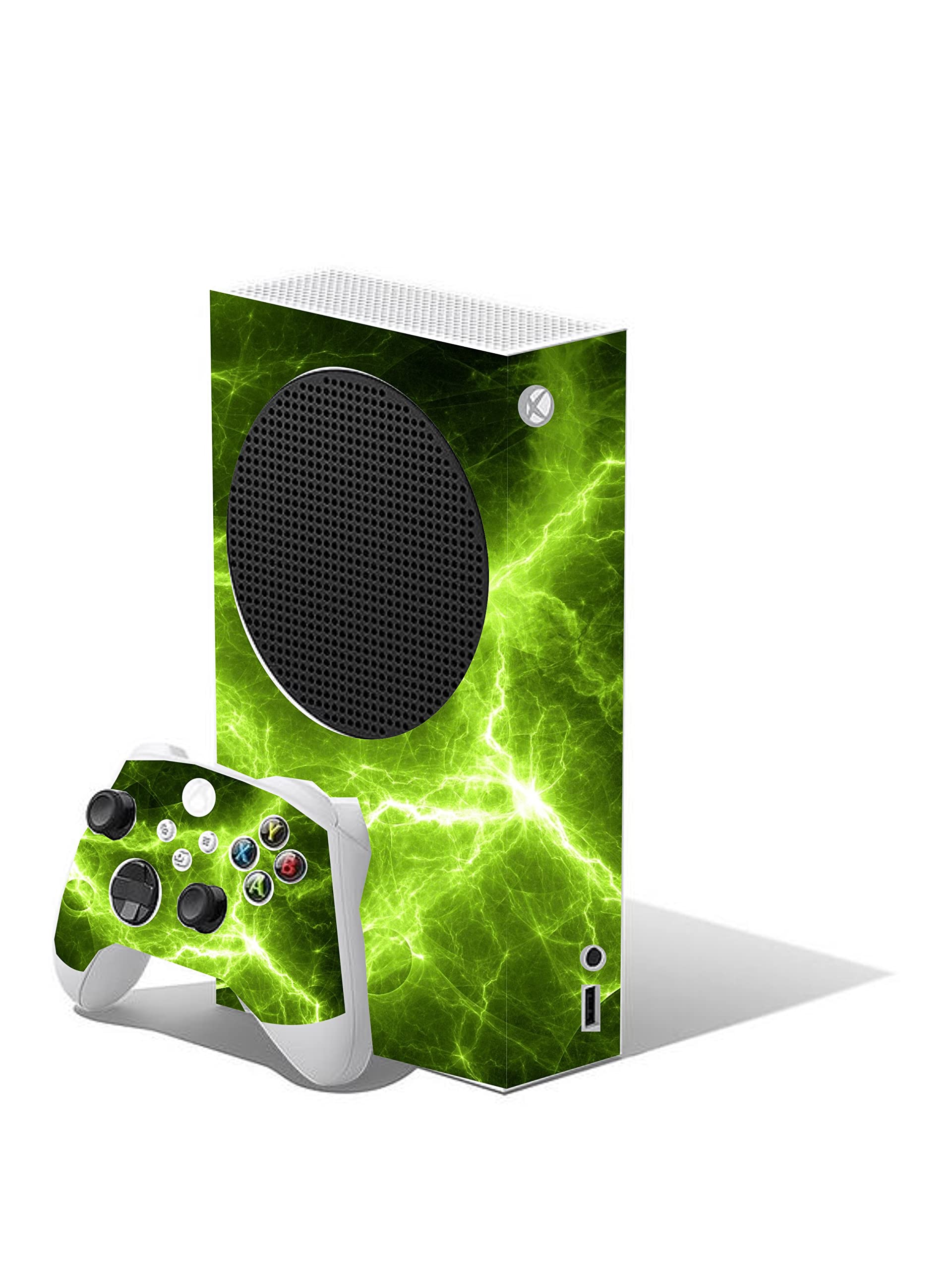 Football Custom Vinyl Skins for Xbox Series S, Wrap Decal Cover Stickers for Xbox Series S Console Controller (Football) — view 5