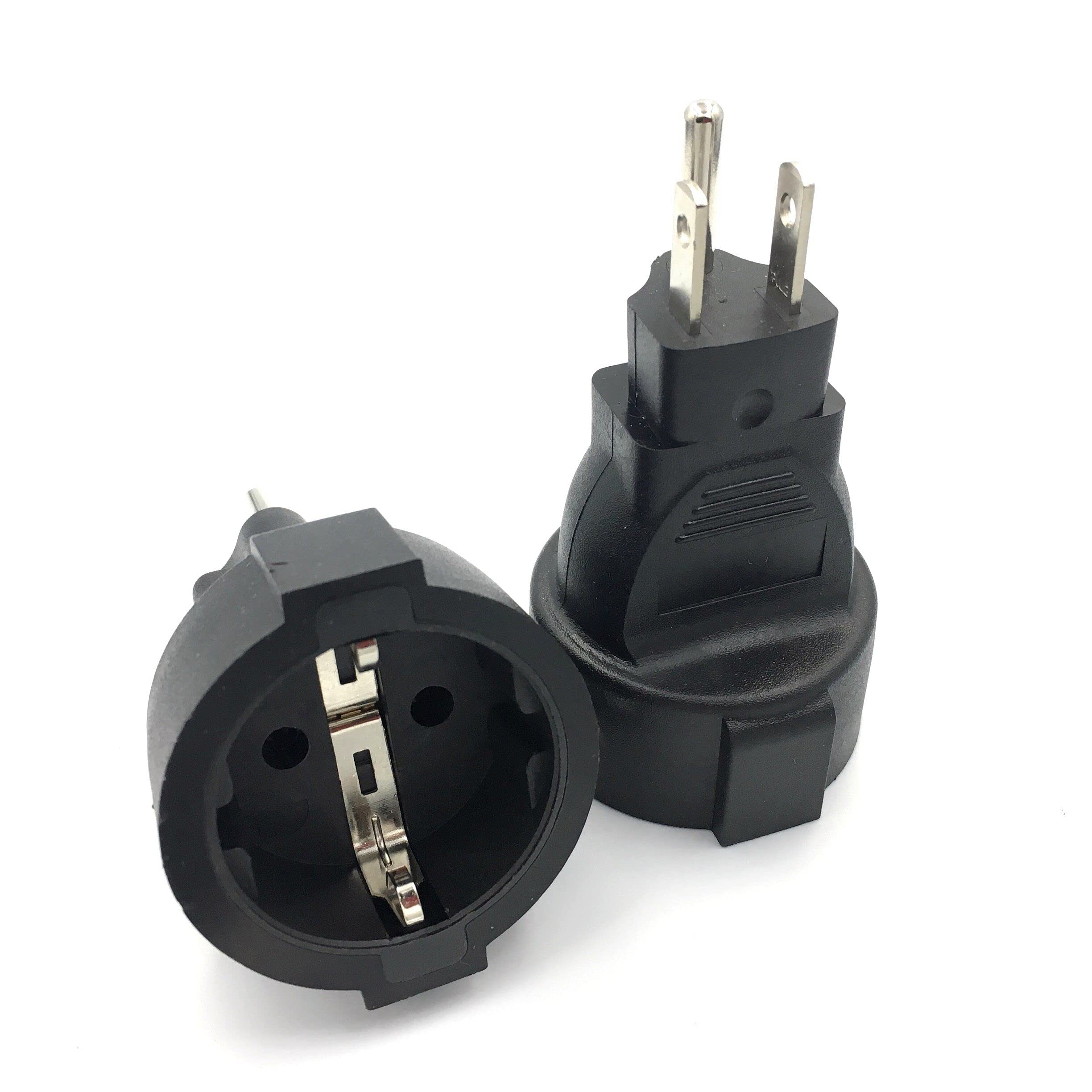 Amazon.co.jp: Nema US5-15pドイツソケットAC電源アダプターUS