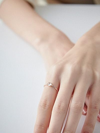 ete エテ K10 YG ムーンストーン ホワイトトパーズ レイヤード リング K10YG レイヤード ムーンストーン/ホワイトトパーズ リング（721182