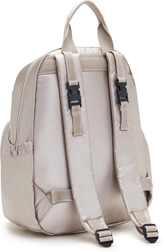 Kipling Maisie Metallic Diaper Backpack Metallic Glow