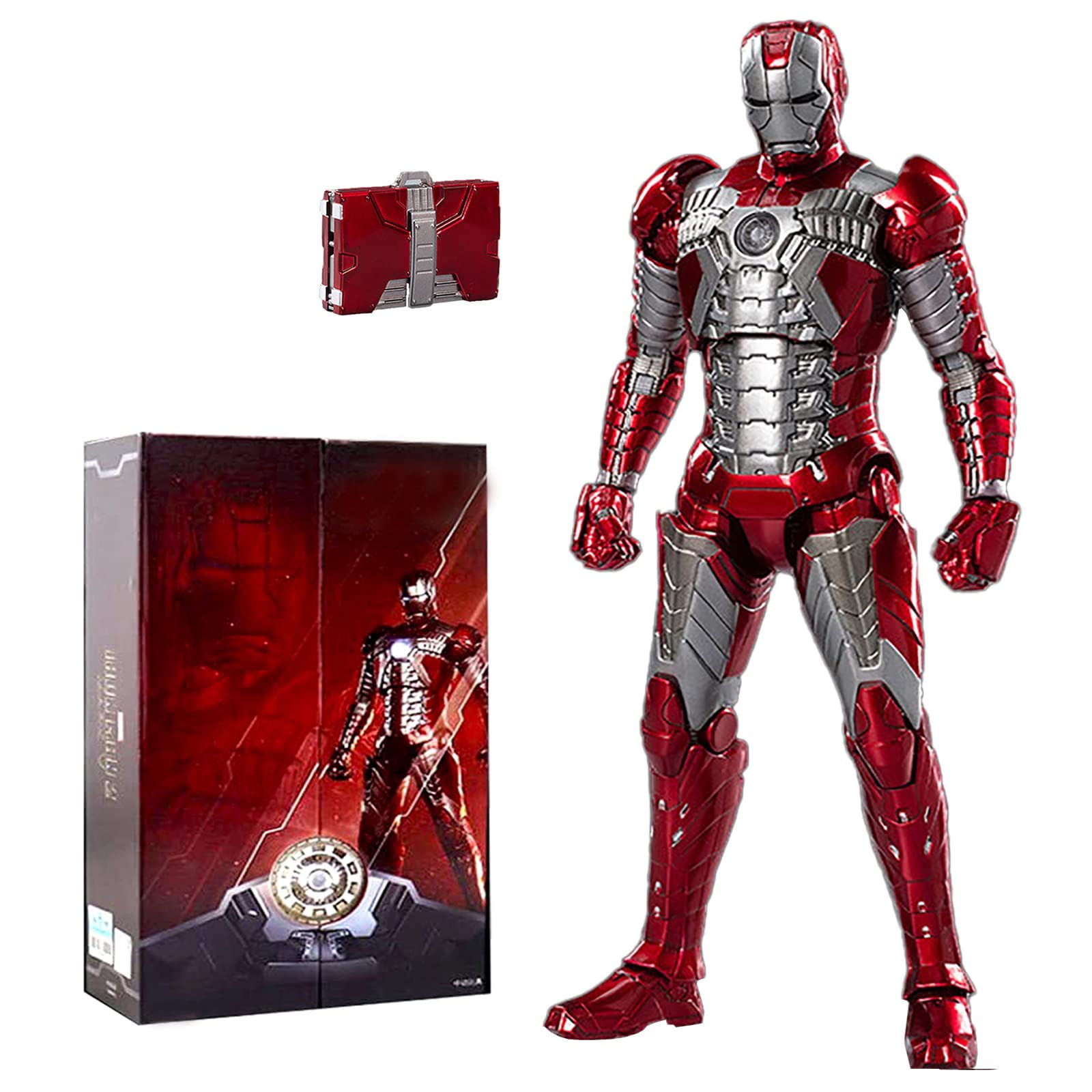 7 Inch Ironman Action Figure - Deluxe Painting All Joints Movable Figure - 10th Anniversary Collecto