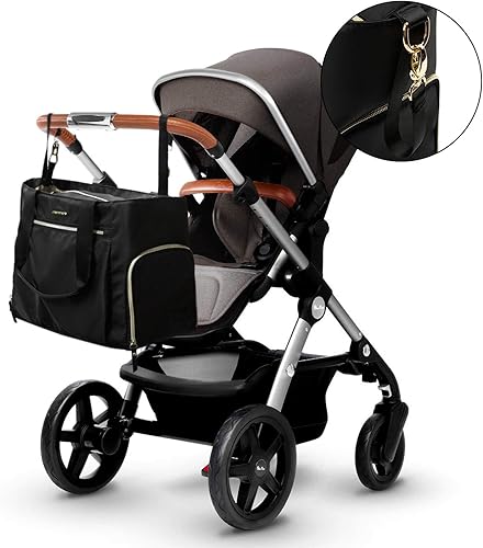 Miniatura 8 de mommore - Pañalera con bolsa especial para bomba de extracción de leche materna y con funda para computadora portátil de 15 pulgadas, compatible con