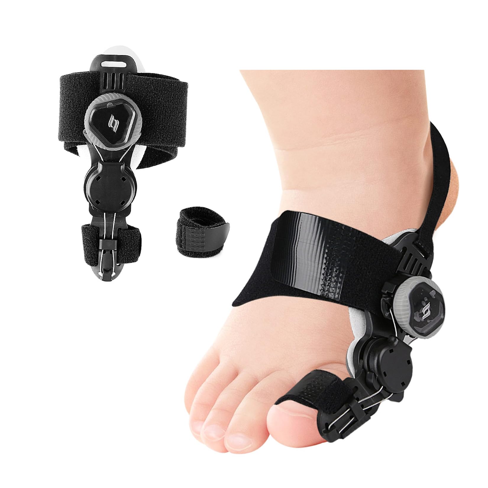 Kinder-Ballenbehandlung, Verstellbare große Zehen-Schiene zur Korrektur des Hallux Valgus, Ballen-Splint, Zeigengerade mit Silikon-Pad Ballenentlastung für Mädchen und Jungen