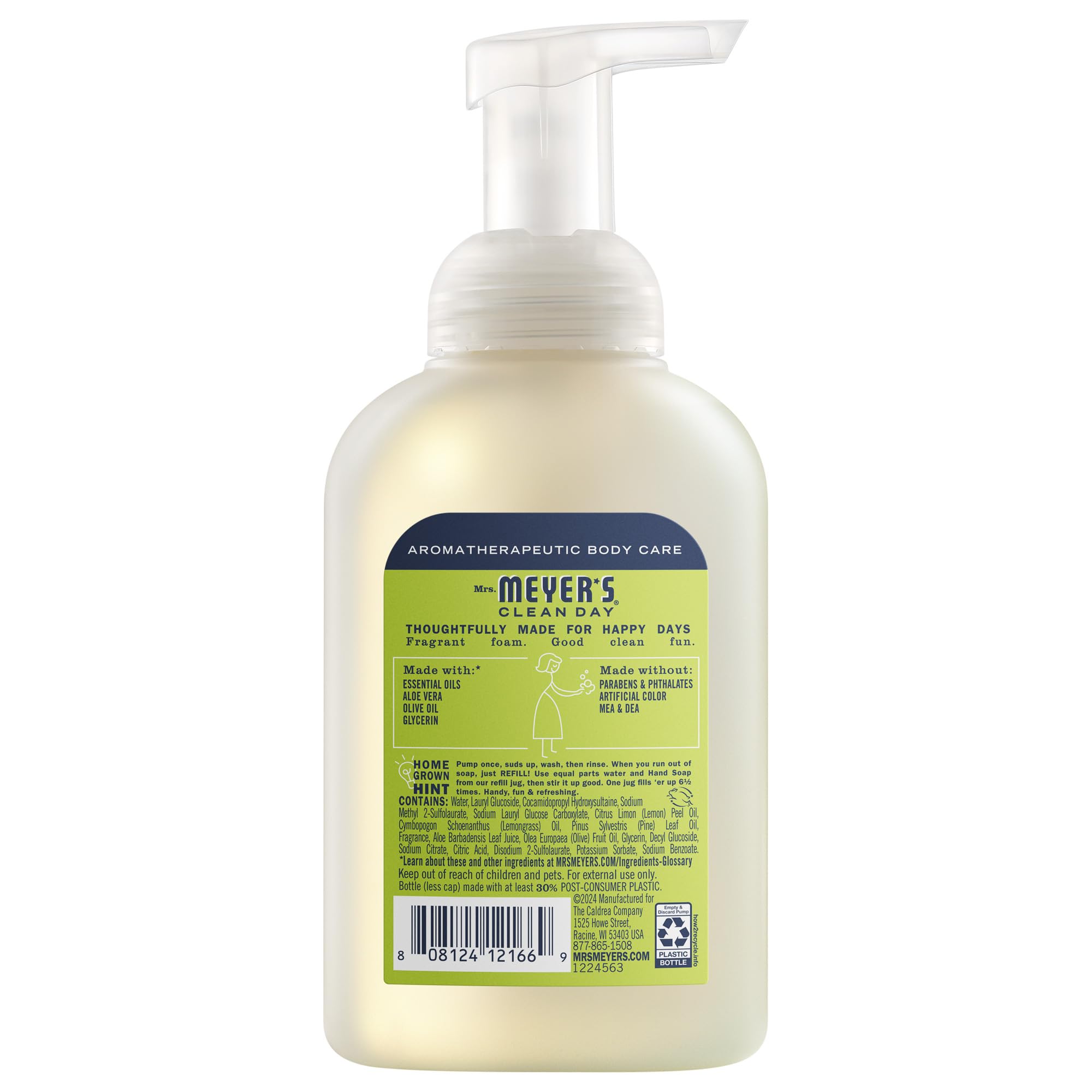 Amazon.com: MRS. MEYER'S CLEAN DAY Foaming Hand Soap, Lemon