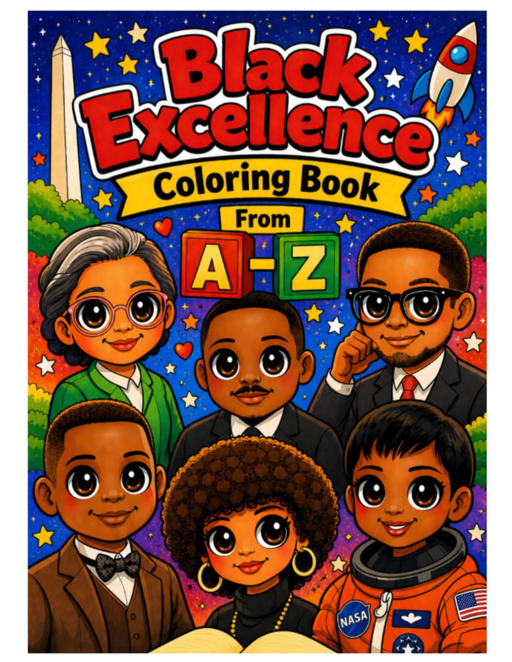 Black Excellence Coloring Book: From A-Z