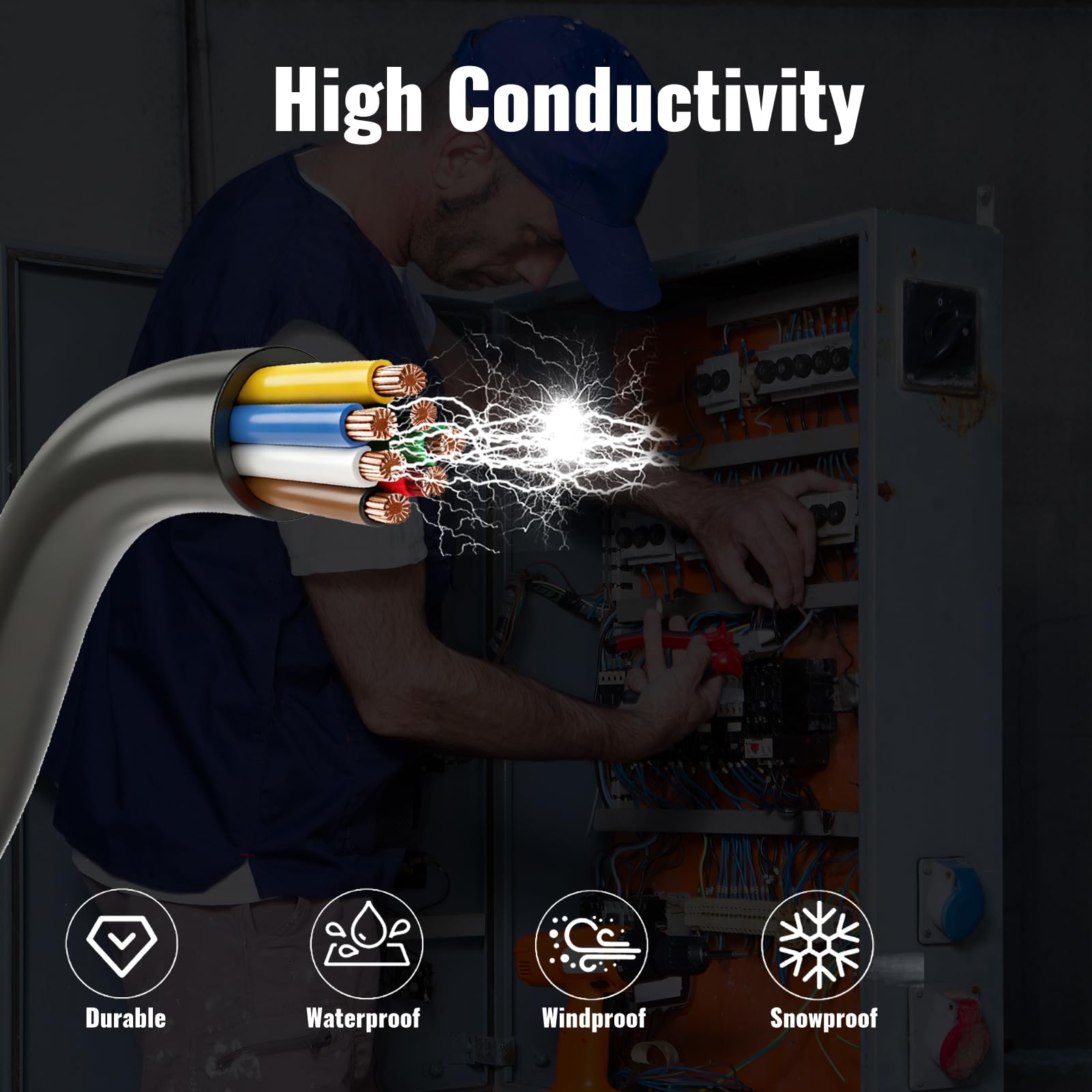 5M przewód samochodowy 7x0,5+1x1.0mm² okrągły, kabel 8-żyłowy do przyczepy 12V 24V, kabel elektryczny 8-żyłowy FLRYY KFZ do kampera, samochodu kempingowego, ciągnika