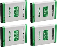 Vista 6 de Kastar BL-5B - Paquete de 3 baterías de repuesto para iSpan DDV-965, XpressMusic 6062 6122c, Rollei 10050 10051 10052 10053 Sportsline 80 Sportsline