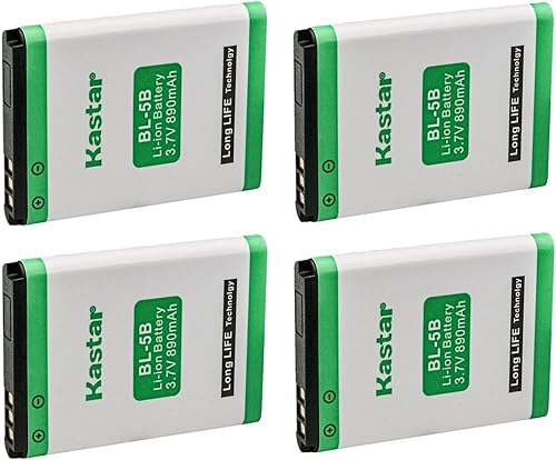 Miniatura 6 de Kastar Batería BL-5B de repuesto para teclado inalámbrico Tecboss, mini teclado YAGALA, Minox DCC 5.0, DCC 5.1, Rollei 10050, Rollei 10051, Rollei