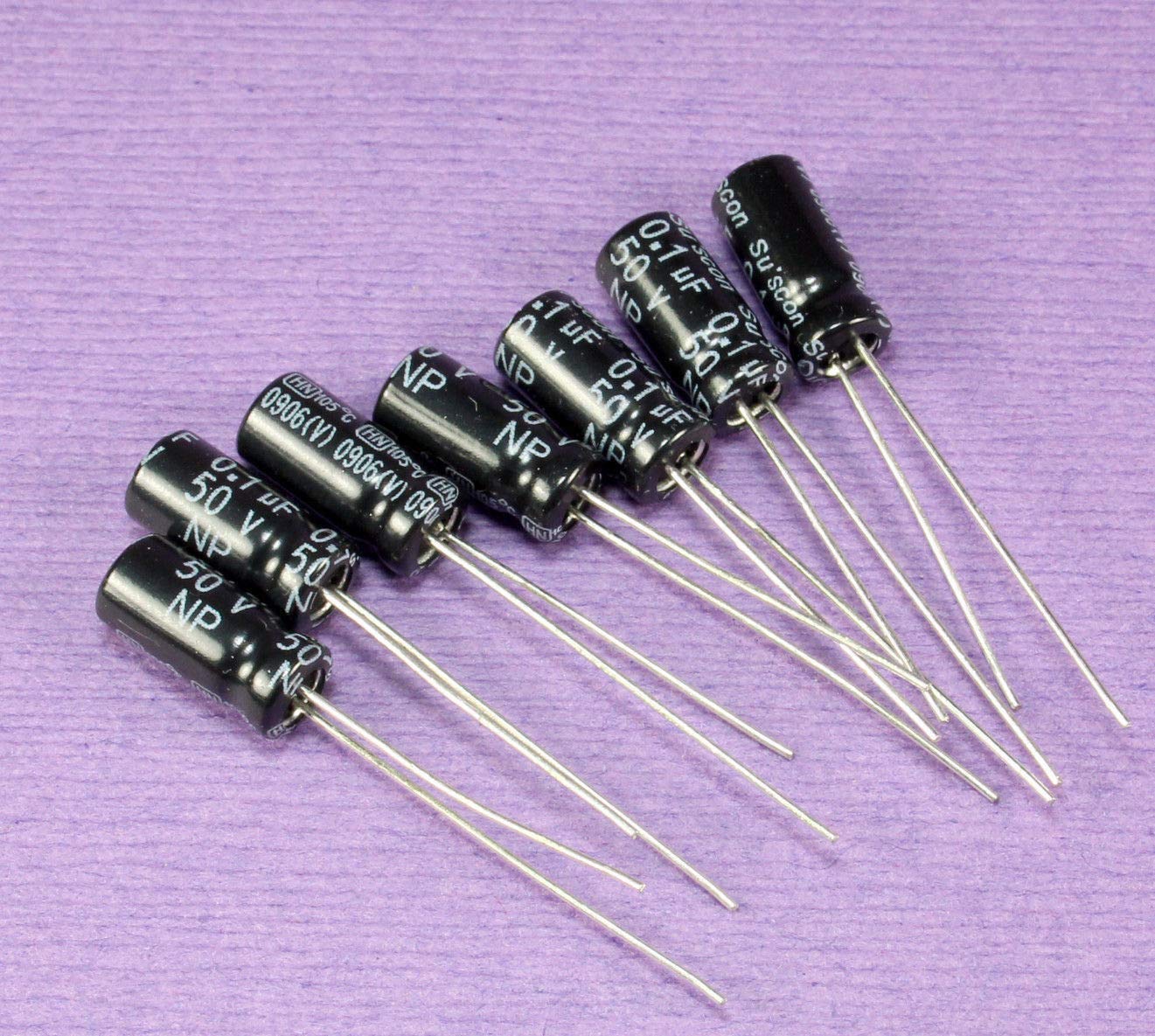 Condensador Electrolítico 10 Condensadores Electrolíticos 47uF 63V 6x11mm - Pack Repuestos Electrónicos, Aluminio, 105°C Auriculares Con Cable Samsung - Foto 9