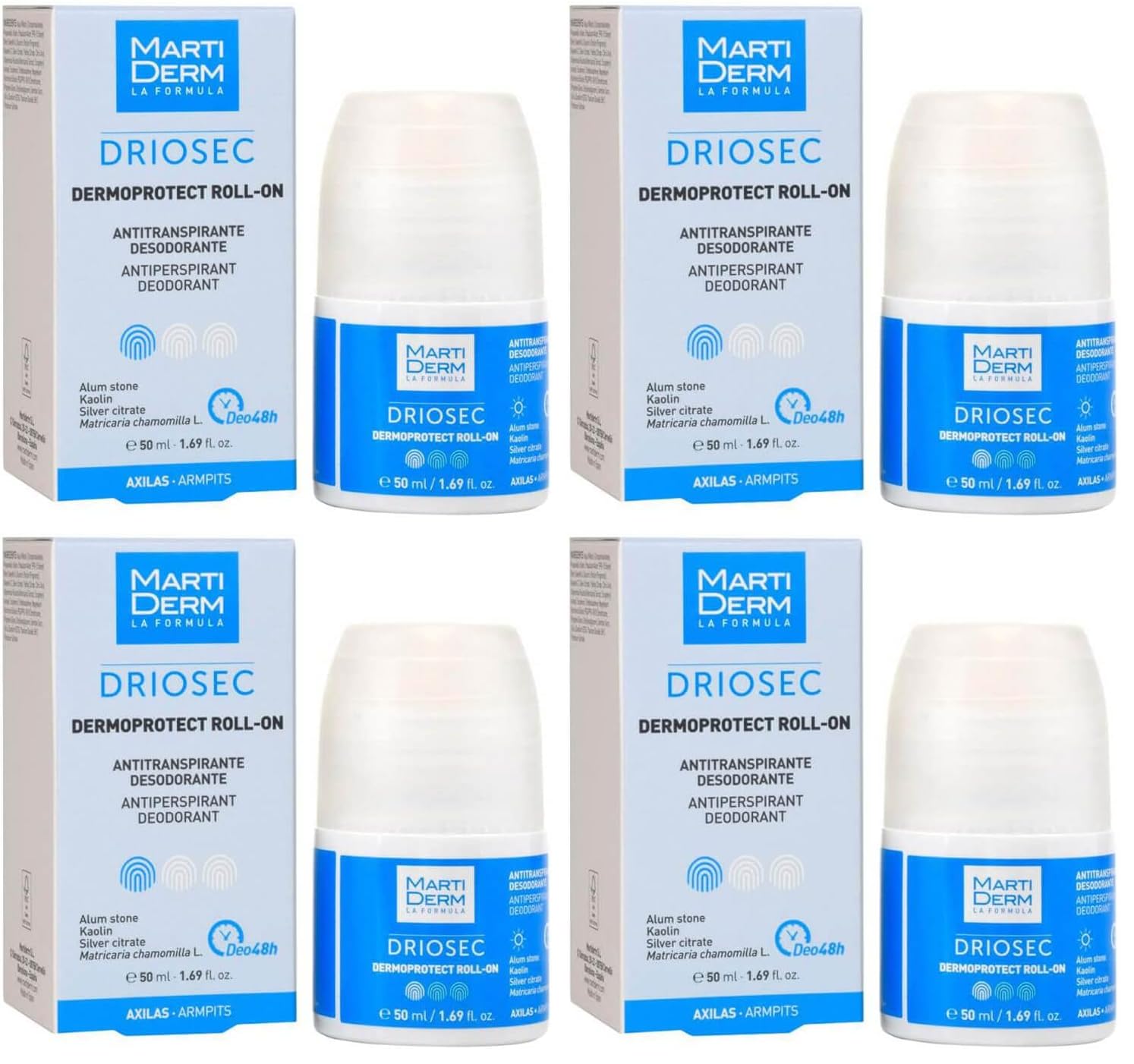 DRIOSEC - DERMOPROTECT ROLL ON (Paquete de 4)