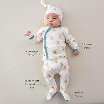 KYTE BABY Take Me Home Set For Babies, Cozy and Ultra Soft Rayon Made From Bamboo, Newborn Going Home Outfit