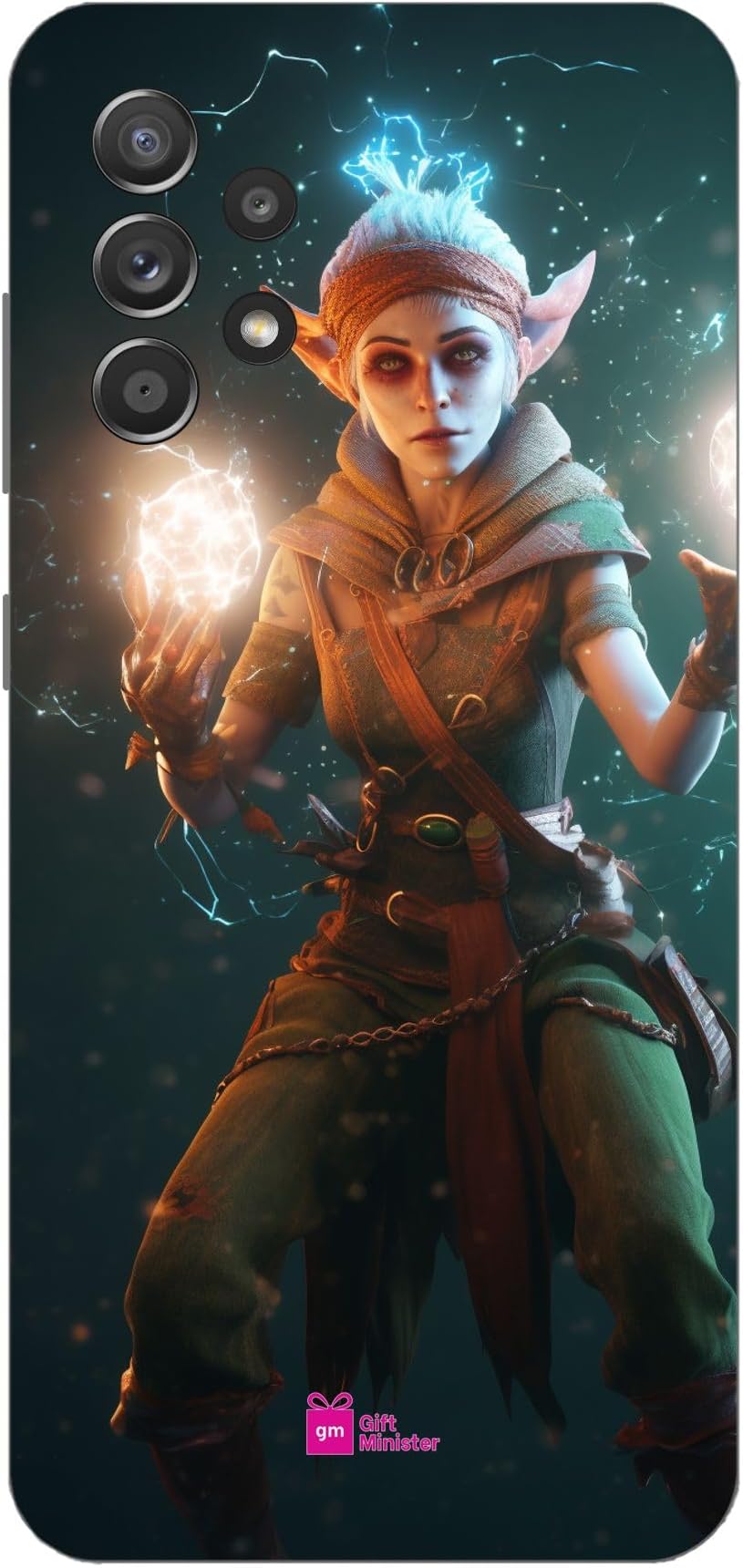 Gift MinisterHard Designer Mobile Case for Samsung Galaxy A52 5G Back Cover Slate Gray - Cool Elf Character Arcane Animated Cartoon Falling Love Editorial Key Art Complementary 1Pcs 17019