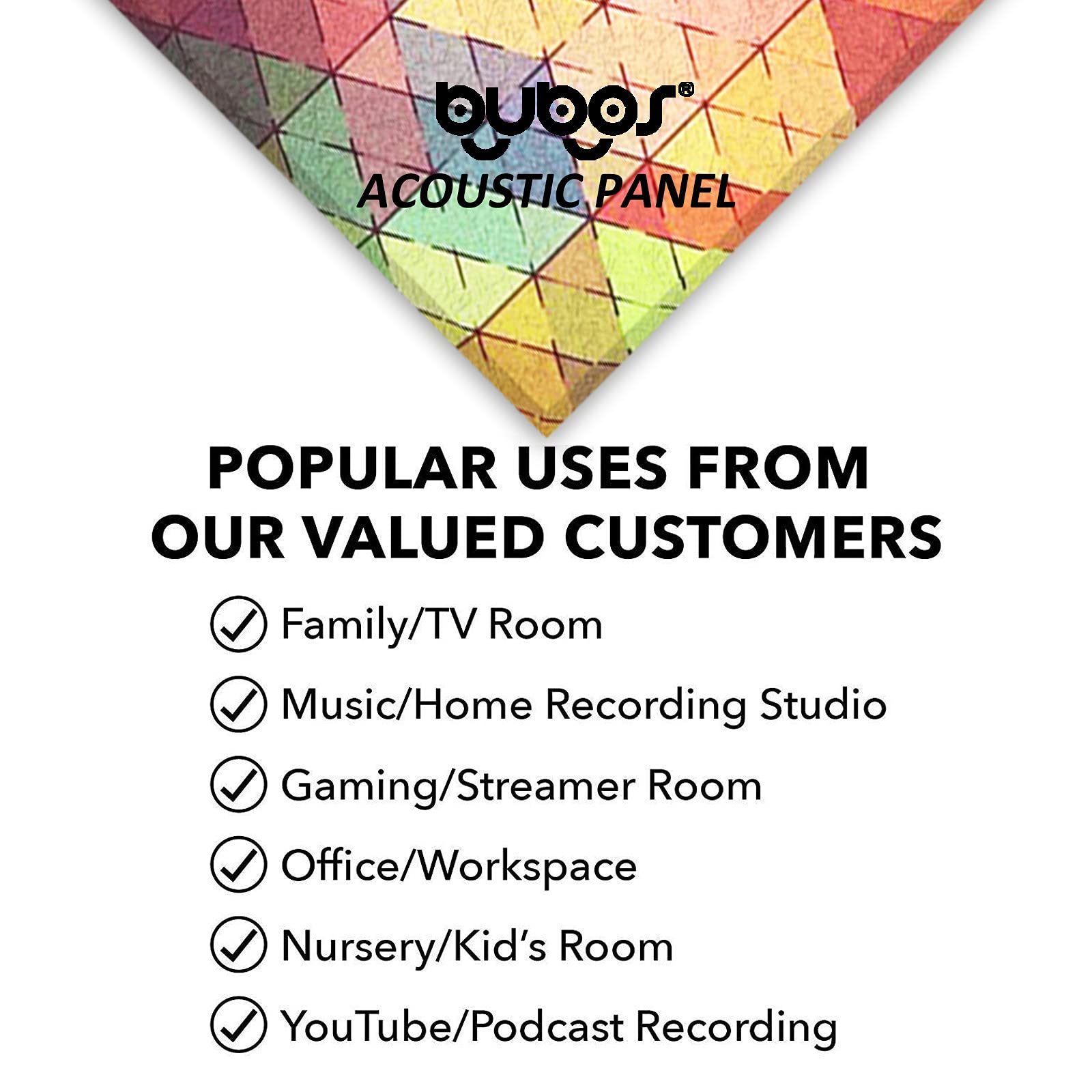 Buy BUBOS Art Acoustic Panels Soundproof Wall Panels,Sound Absorbing