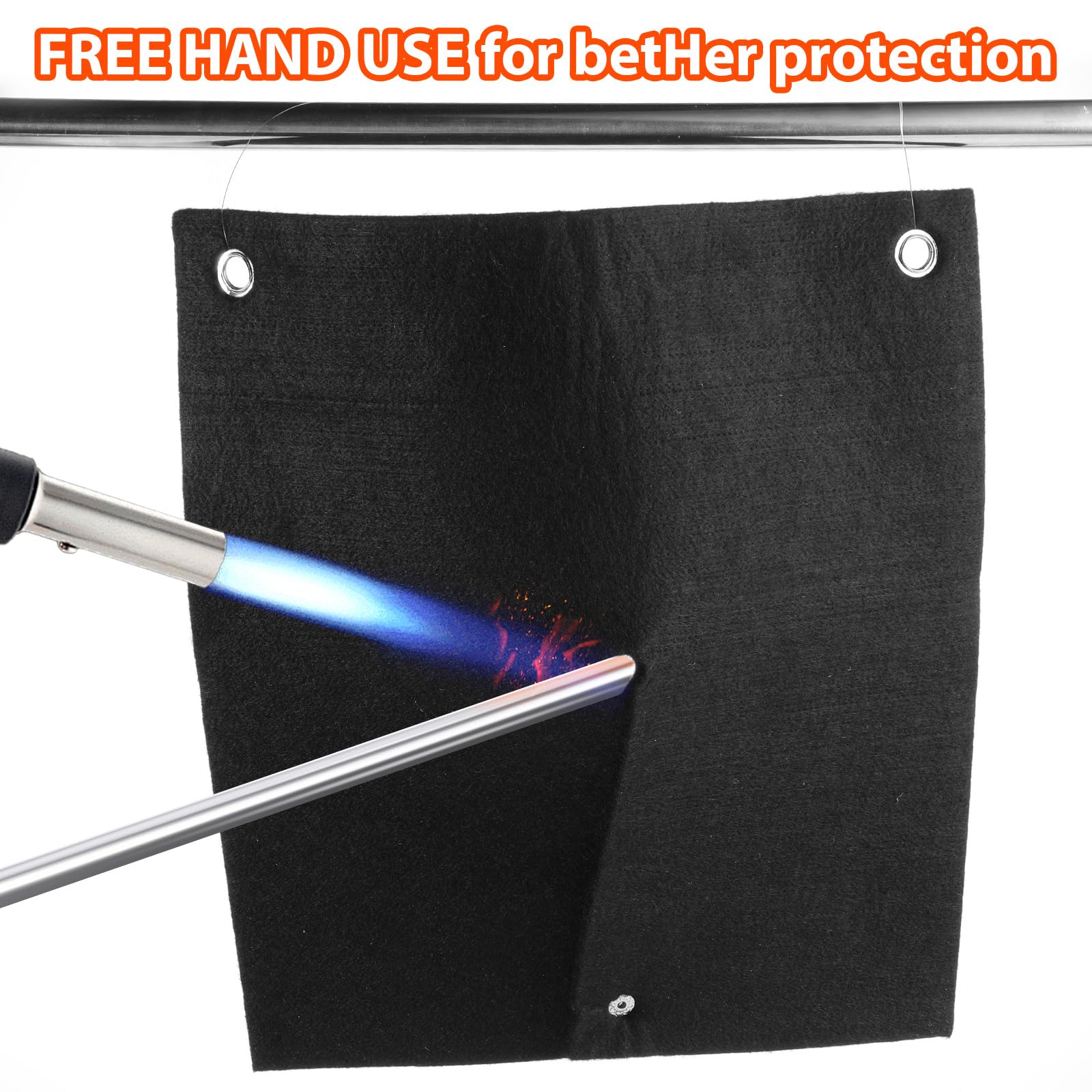 Welding Blanket - Fireproof Safe Flame Retardant Soldering Mat,Heat Resistant Grill Pads For Plumbing Blacksmithing Outdoor Cooking Supplies Barbecue Fireplace