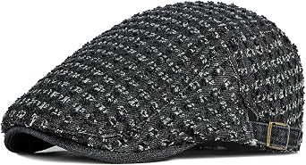 Men Breathable Mesh Summer Hat Newsboy Beret Flat Cap