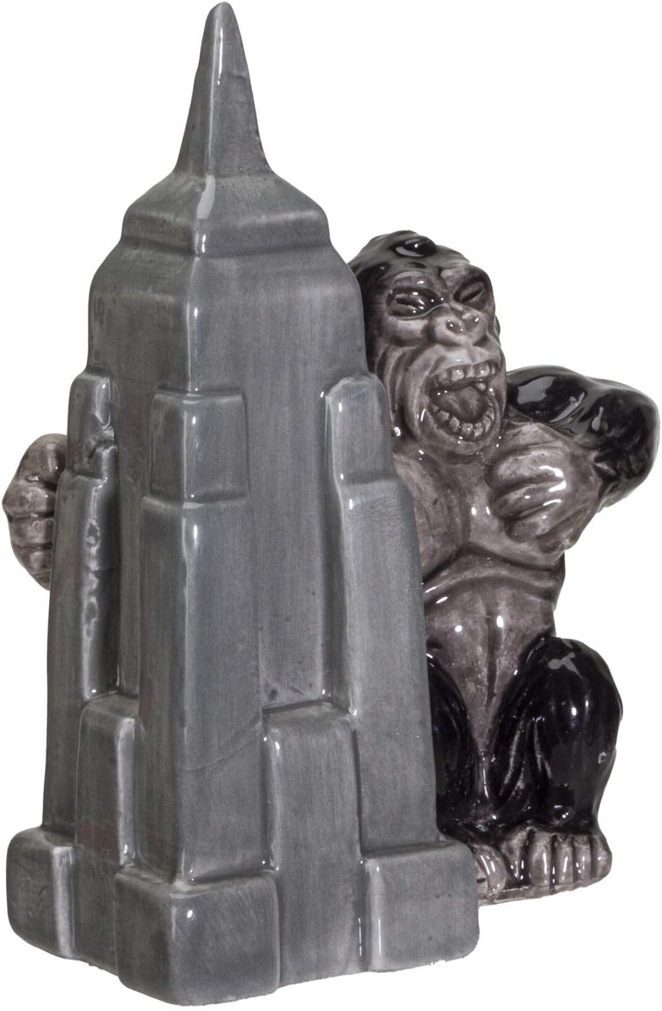 Pacific Giftware NY Empire State Building with Giant King Kong Monster Ceramic Salt and Pepper Shakers Set