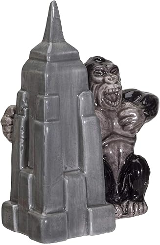 Miniatura 4 de Pacific Giftware NY Empire State Building - Juego de salero y pimentero de cerámica King Kong Monster