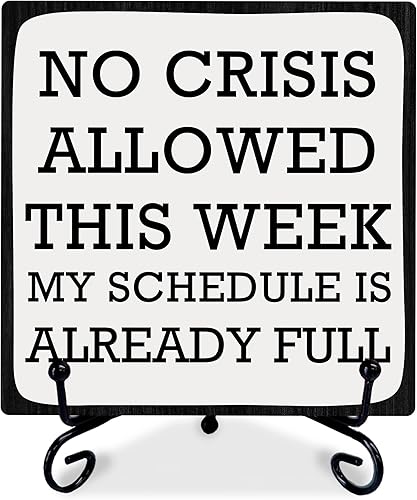 Miniatura 7 de Letrero de madera positivo de oficina con soporte de metal, I Match Energy, placa de madera inspiradora, regalo para mujeres y hombres, decoración