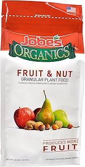 Jobe’s Organics Granular Garden Fertilizer, Easy Plant Care Fertilizer for Fruit and Nut Plants and Trees, 4 lbs Bag