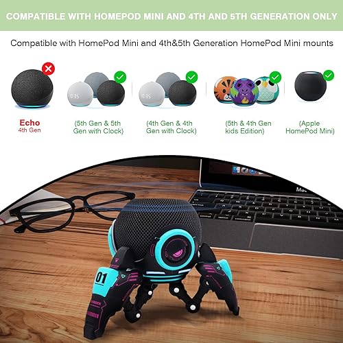 Miniatura 2 de Soporte para Echo Dot, Estuche para Echo Dot, Soporte para Echo Dot, Soporte de mesa decorativo para Echo Dot de 4ª/5ª generación - para HomePod