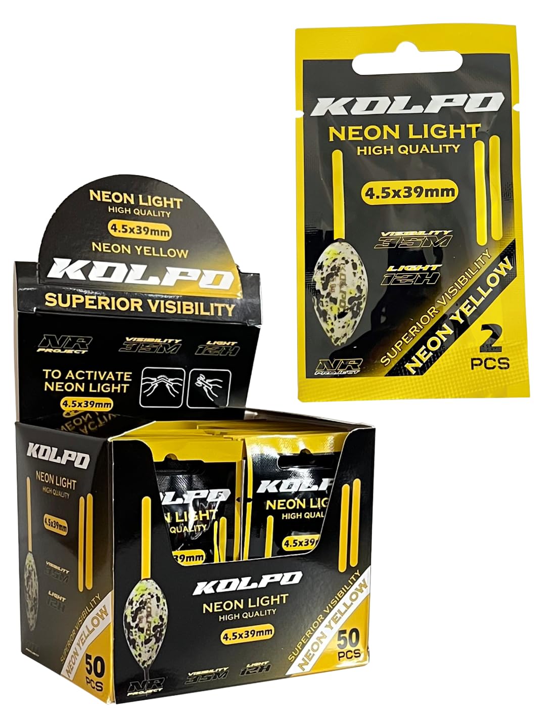 Kolpo Starlite Starlight Power Light 4.5 mm Luci per Galleggianti Grandi 50 pz in buste da 2 pz