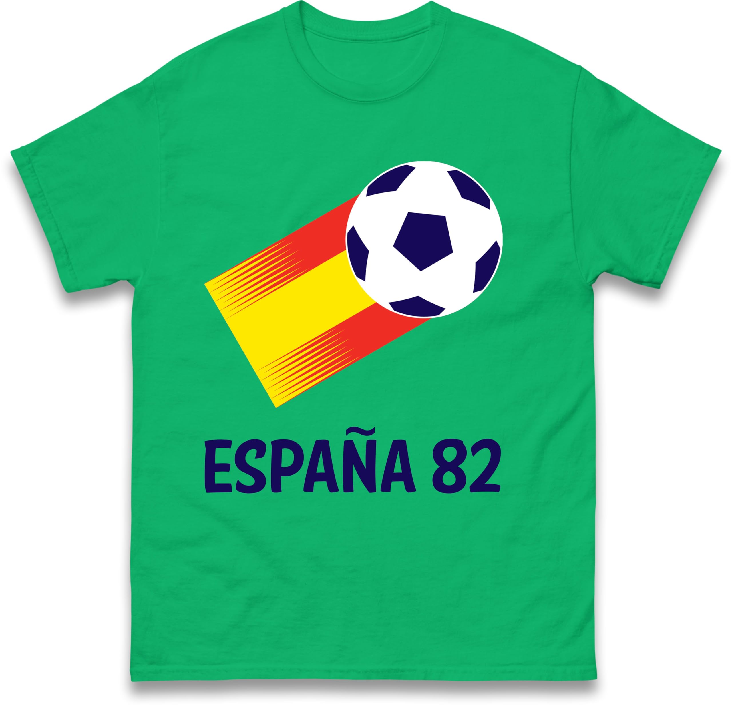 Spain 82 Naranjito T Shirt, Espana 82,Retro World Cup Shirt Kelly Green