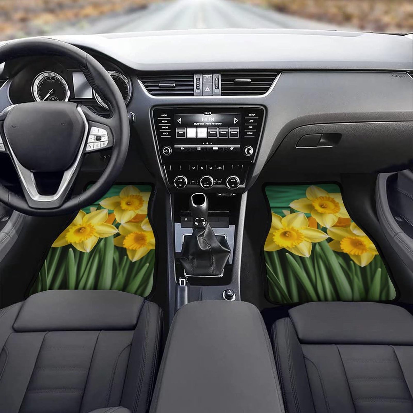 4 tappetini per auto, resistenti, antiscivolo, facili da pulire, adatti per la maggior parte delle auto, per tutte le stagioni, universali, adatti per SUV, berline e camion