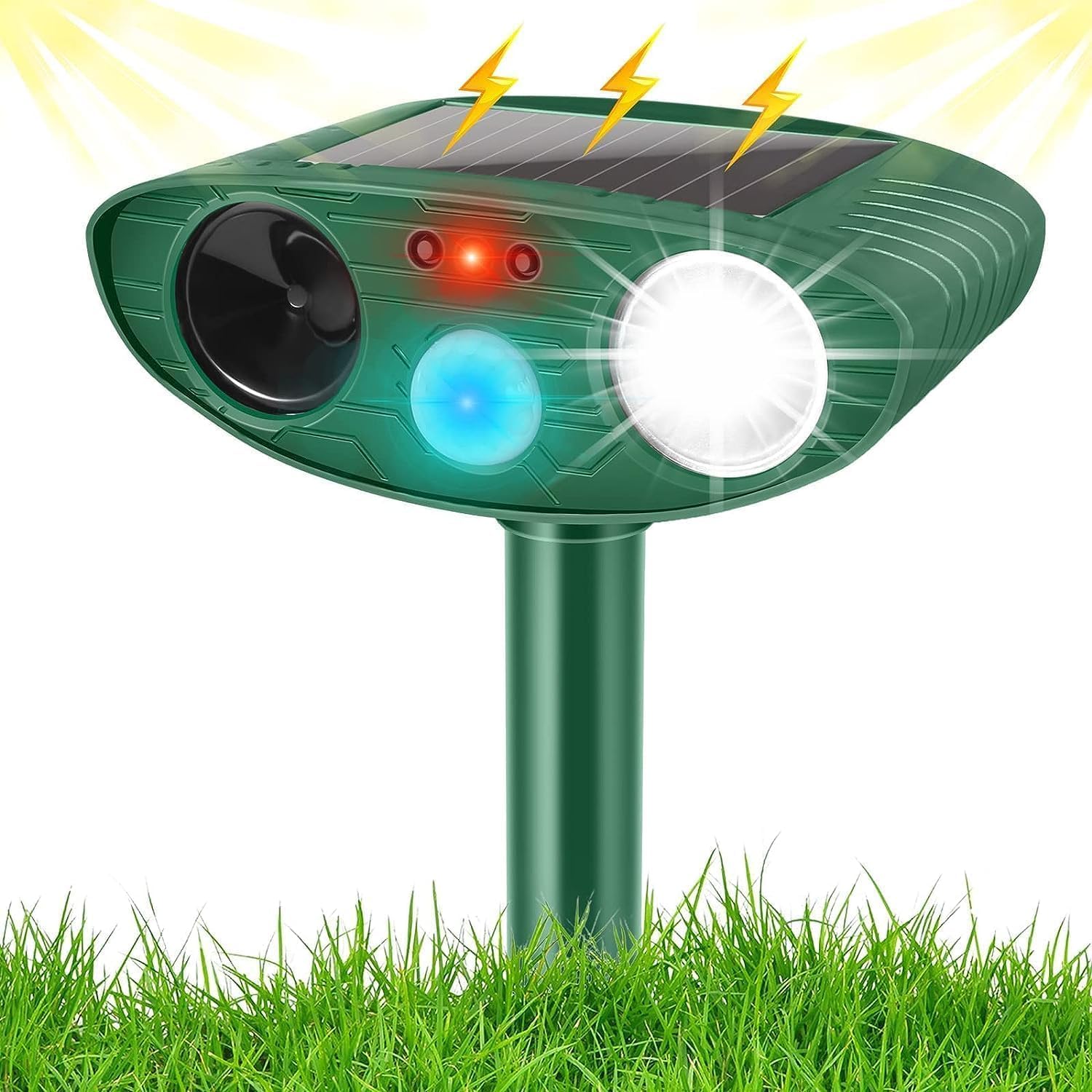 Joomouney Cat Repellent Garden, Solar Animal Scarer Ultrasonic Solar